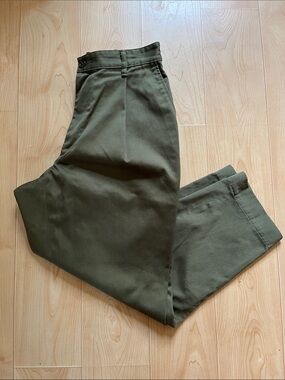 Men's Olive Slim Straight Chino Pants